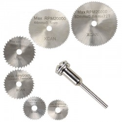 Circular saw blades & mandrel cutting discs drill 6 pcs