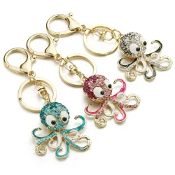 Crystal octopus keychain - keyringKeyrings