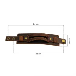 Leather cuff double wide rope bracelet unisexBracelets