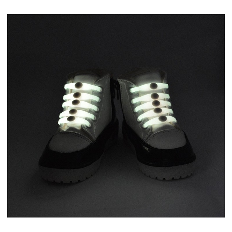 Silicone light up LED luminous shoelaces 12 pcs set