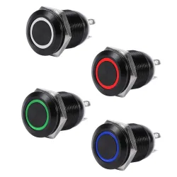 2A 12mm universal LED momentary push button switchSwitches