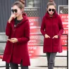 Long hooded coat fleece jacketJackets