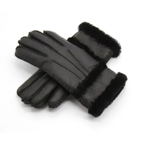 Genuine leather & cashmere & fur warm glovesGloves