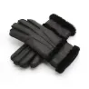 Genuine leather & cashmere & fur warm glovesGloves