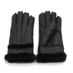 Genuine leather & cashmere & fur warm glovesGloves