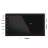 Android 9 - DIN-2 car radio - 7'' touch screen - GPS - Bluetooth - FM - WIFI -MP3 - MirrorlinkRadio