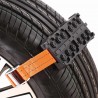 Emergency car tire anti-skid rubber chain 2 piecesWheel parts