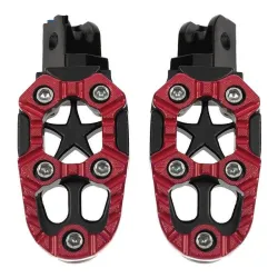 Universal motorcycle metal footrests with spring 8mm 2 pcsFoot rests