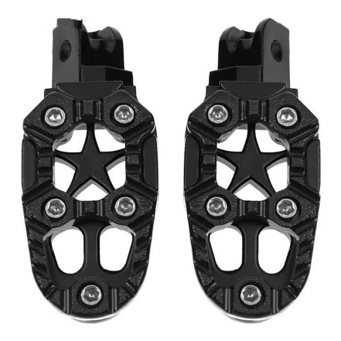 Universal motorcycle metal footrests with spring 8mm 2 pcsFoot rests