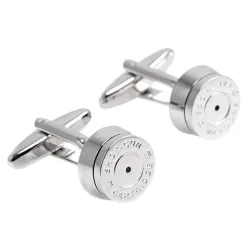 Round bronze bullet cufflinksCufflinks