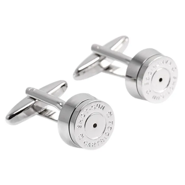 Round bronze bullet cufflinksCufflinks