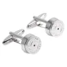 Round bronze bullet cufflinksCufflinks
