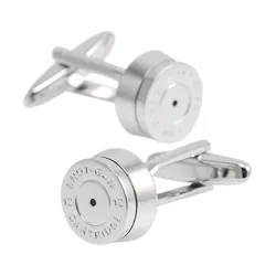 Round bronze bullet cufflinksCufflinks
