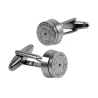 Round bronze bullet cufflinksCufflinks