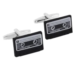 Retro cassette tape cufflinksCufflinks