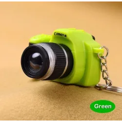 Camera keychain with flashing LED & soundKeyrings