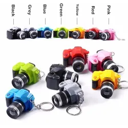 Camera keychain with flashing LED & soundKeyrings