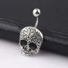 Skull - belly button ring - piercingPiercings