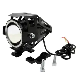 U7 Angel Eye motorcycle LED headlight with switch - fog lamp - CREE chip 3000LM - 2 piecesLights