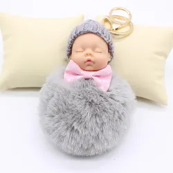 Sleeping baby doll - keychainKeyrings