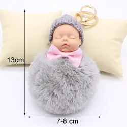 Sleeping baby doll - keychainKeyrings