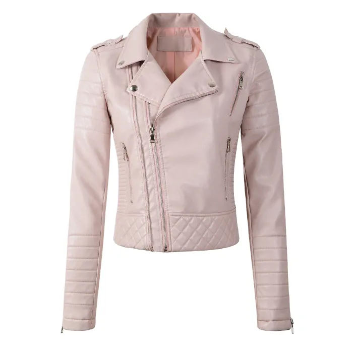 Soft leather jacket with zippersJackets