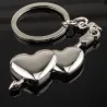 Double heart & arrow - keychainKeyrings
