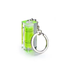 Mini acrylic spirit level bubble with keyring - measuring toolMeasurement