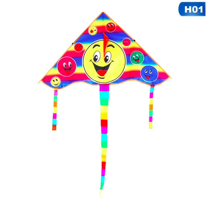 Triangle smiling face - kite 80 cmKites