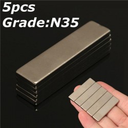 N35 strong neodymium magnet block 40 * 10 * 3mm - 5 piecesN35