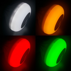 Smart RGB LED lamp with wireless Bluetooth speaker - remote control