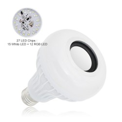 Smart RGB LED lamp with wireless Bluetooth speaker - remote control