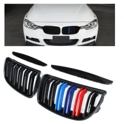Gloss & matt M color 2 line front kidney grille for BMWGrilles