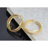 Hollow gold hoops - stainless steel earringsEarrings