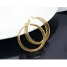 Hollow gold hoops - stainless steel earringsEarrings