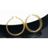 Hollow gold hoops - stainless steel earringsEarrings