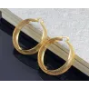 Hollow gold hoops - stainless steel earringsEarrings