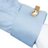 Luxury gold cufflinks with crystalCufflinks