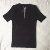 Casual short sleeve top with zipper - t-shirtWomen's fashion