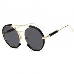 Oval vintage steampunk sunglasses