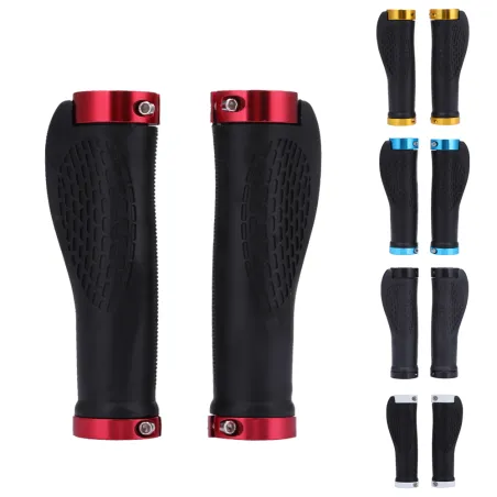 Anti-skid rubber - handlebar grips - for MTB bike - lock-on ends - 2 piecesBicycle