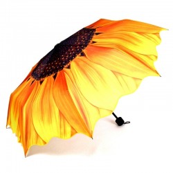 Sunflower design - rain & sun umbrella - foldingOutdoor & Camping