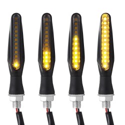 12 LED - motorcycle turn signal lights - indicators for Kawasaki & Harley 2 pcsTurning lights