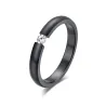 Elegant ring with crystal - stainless steelRings