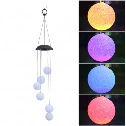 LED solar powered wind chimes light - hanging balls - lamp