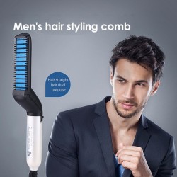 All in one - comb & straightener & hair curling iron for menHair