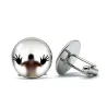 Captured glass ghost - cufflinksCufflinks
