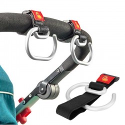 Universal baby stroller hook - aluminum clip