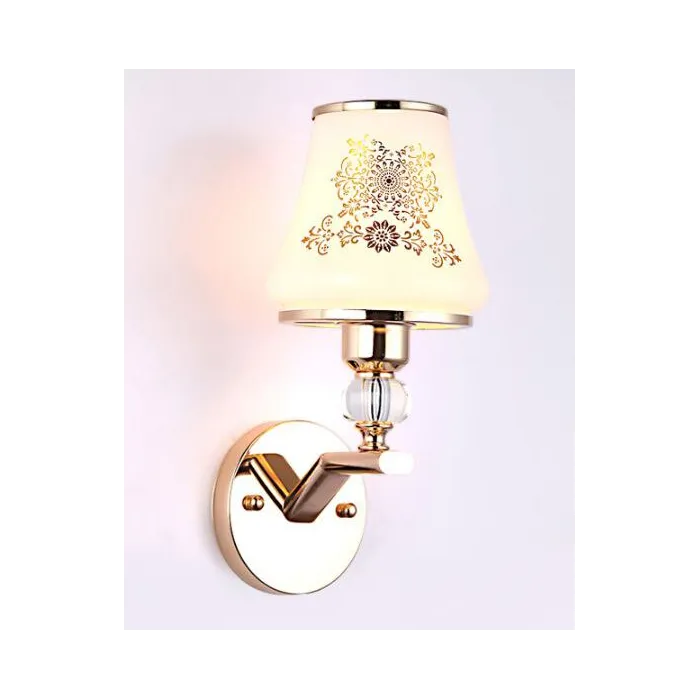 LED wall lamp - single & double head - gold crystalWall lights