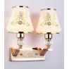 LED wall lamp - single & double head - gold crystalWall lights